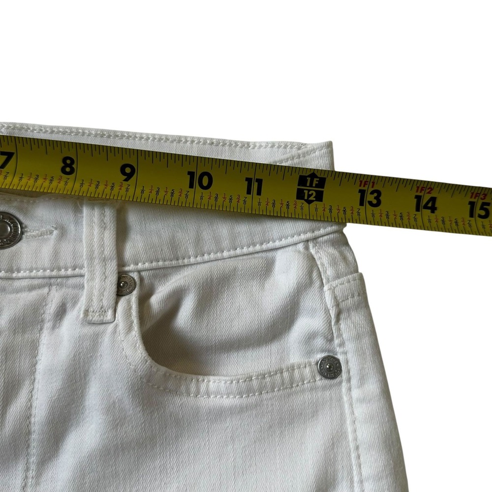 7 For All Mankind White The High Waist Ankle  Skinny Jeans Women Size 26 | 71-20 - Picture 7 of 9